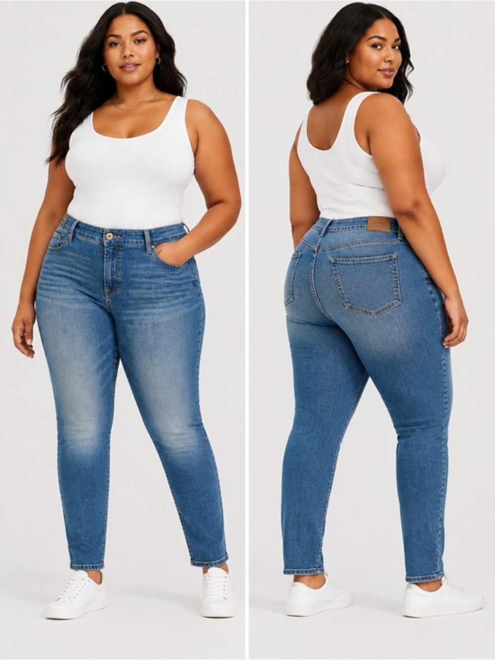Torrid Blue Skinny Jeans Size 18 Stretch Denim Casual Everyday Classic NWT